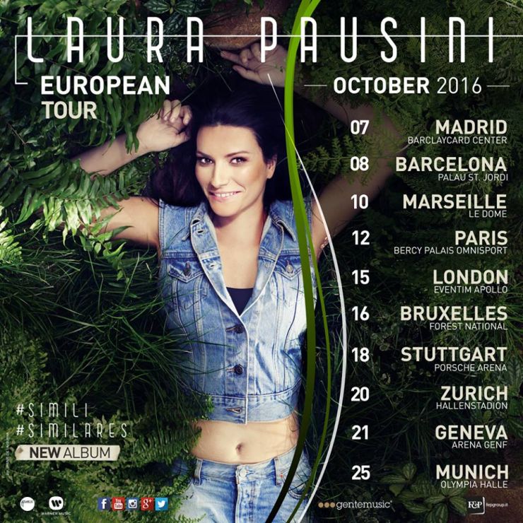 Laura Pausini concerti 2016