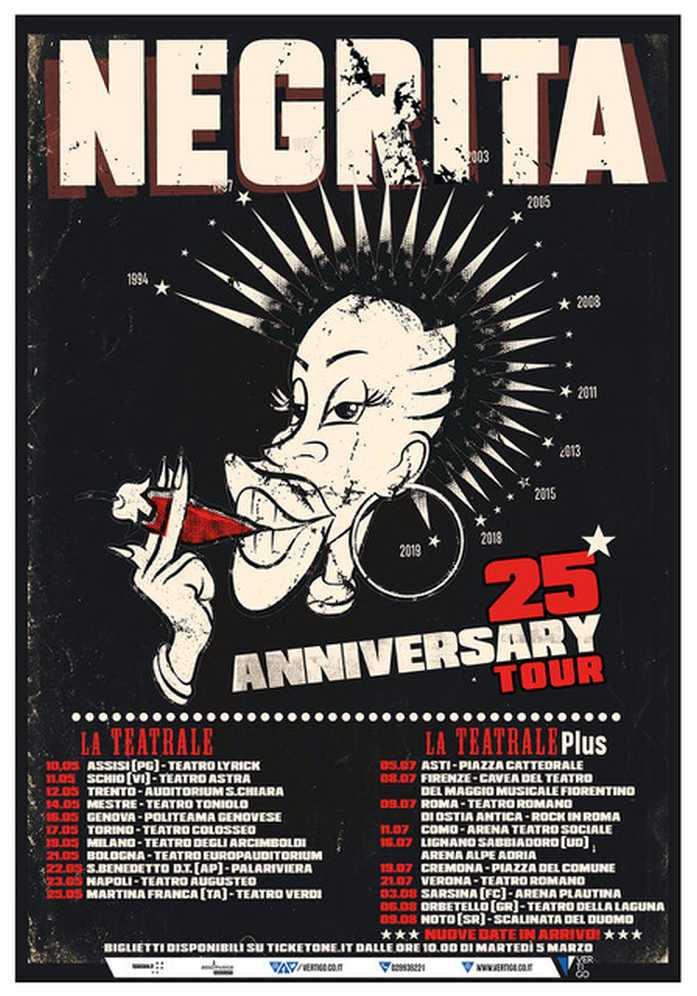 negrita tour 2019 date biglietti